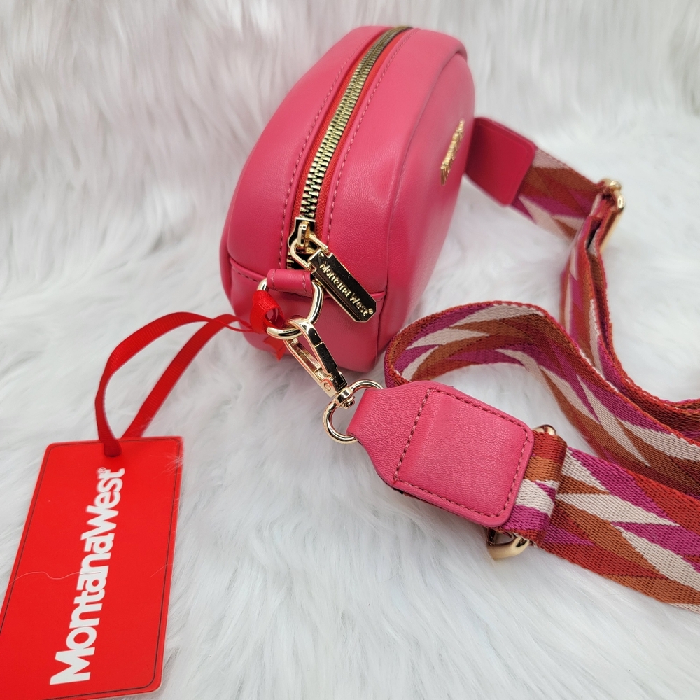 Montana West small crossbody bag mini pouch cute and fun color adjustable strap. - Picture 6 of 8